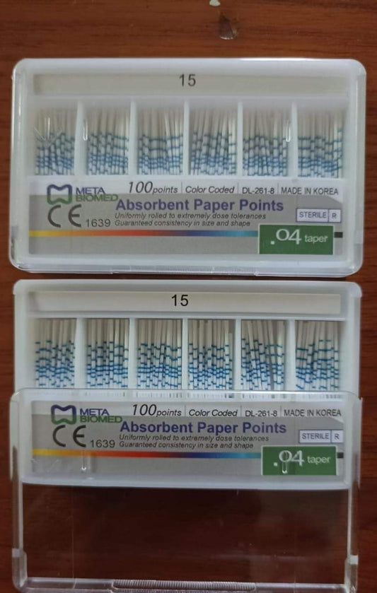 Meta Biomed Absorbent Paper Point - 4%