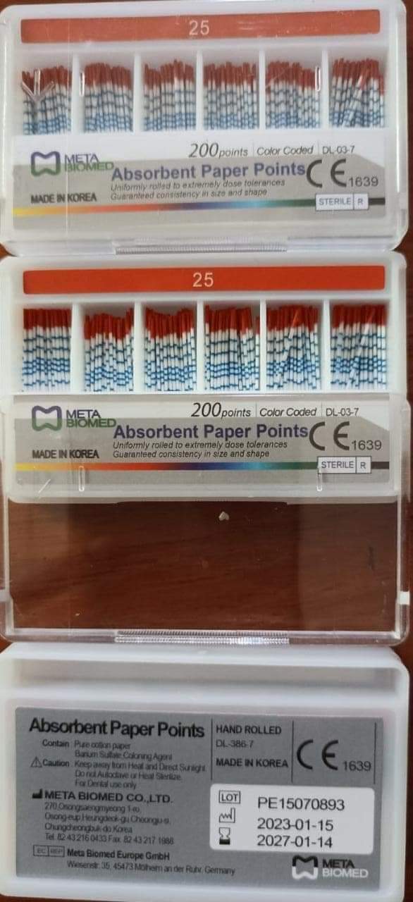 Meta Biomed Absorbent Paper Point - 2%