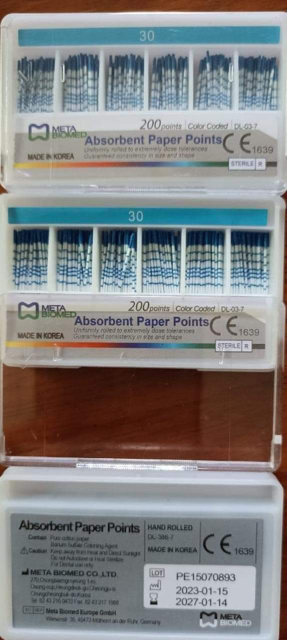 Meta Biomed Absorbent Paper Point - 2%