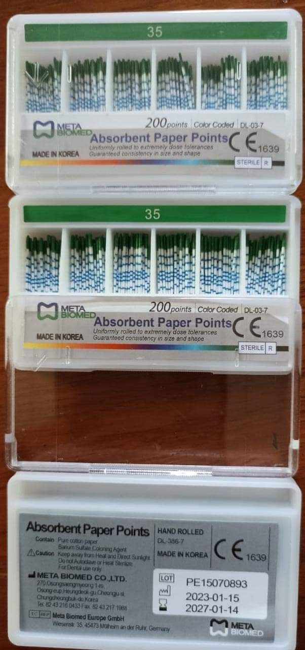 Meta Biomed Absorbent Paper Point - 2%