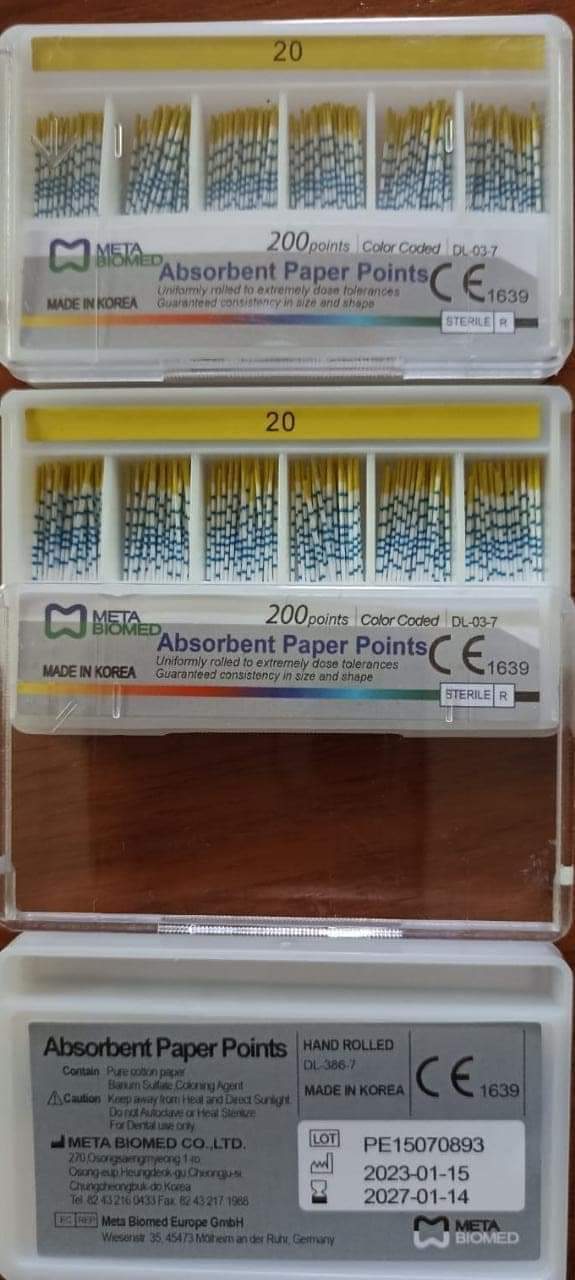 Meta Biomed Absorbent Paper Point - 2%