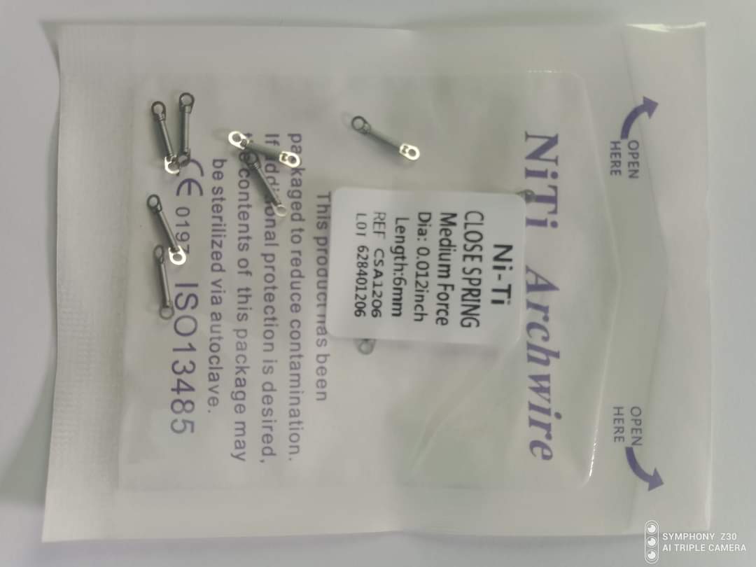 Niti Close Coil Spring