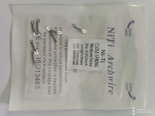 Niti Close Coil Spring
