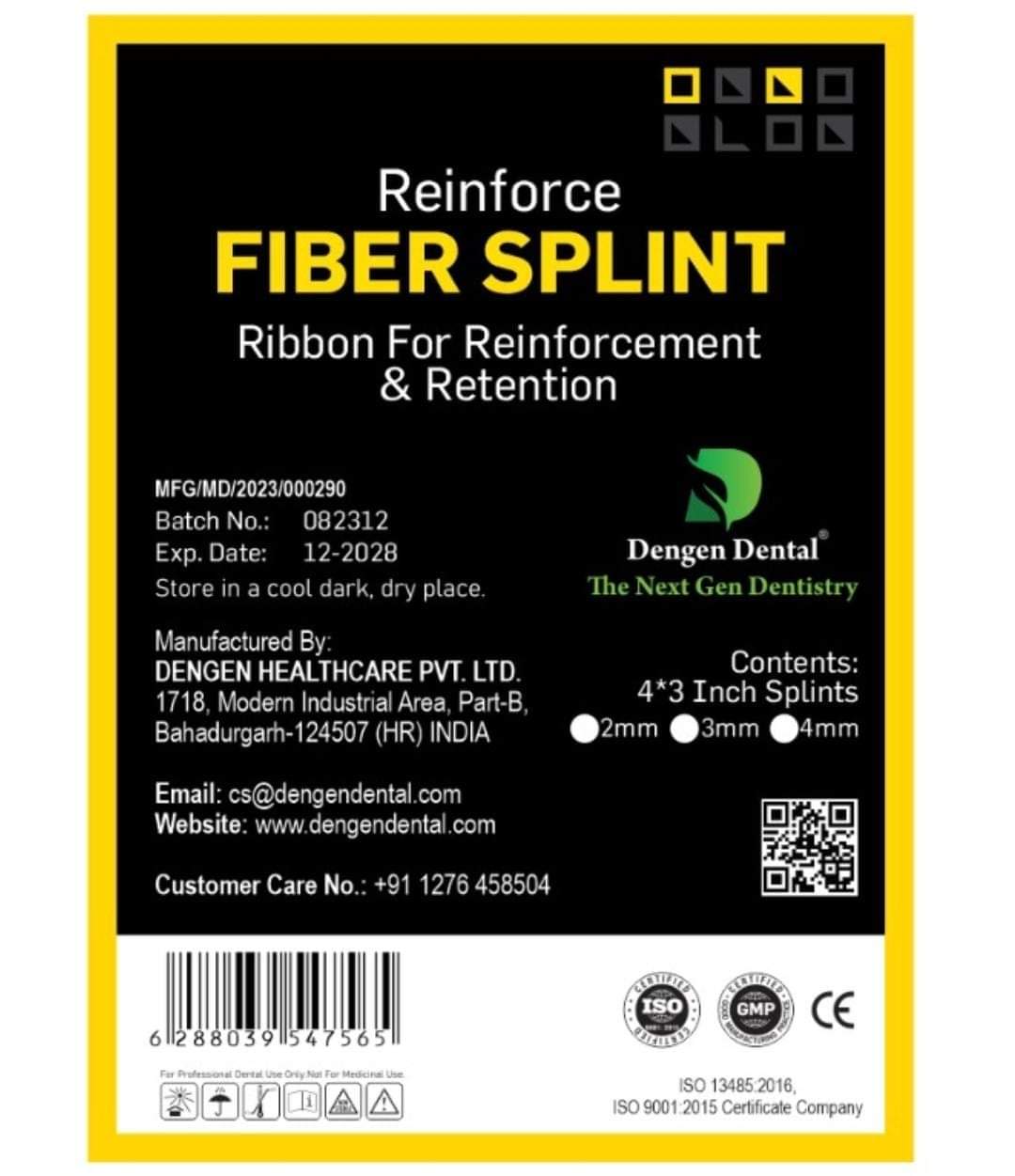 Reinforce Fiber Splint